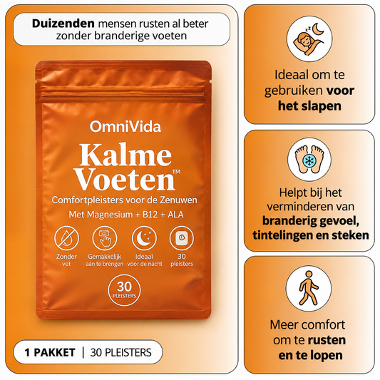 OmniVida Pies en Calma™ – Comfortpleisters tegen een branderig gevoel, tintelingen en slapende voeten