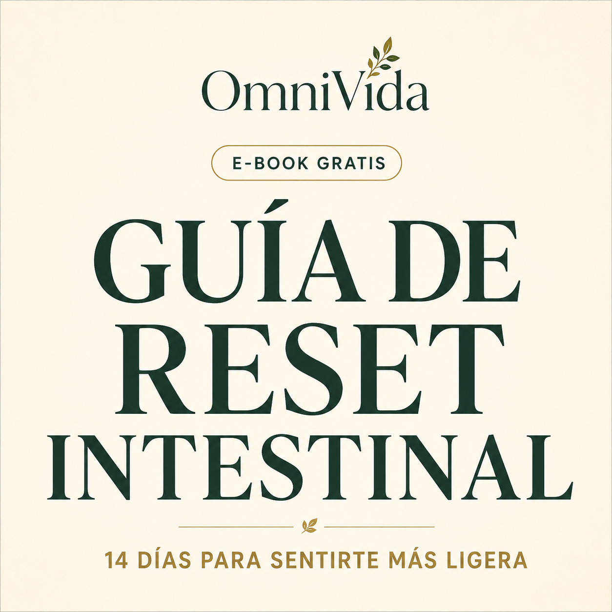 Guía de Reset Intestinal: 14 Días Para Sentirte Más Ligera