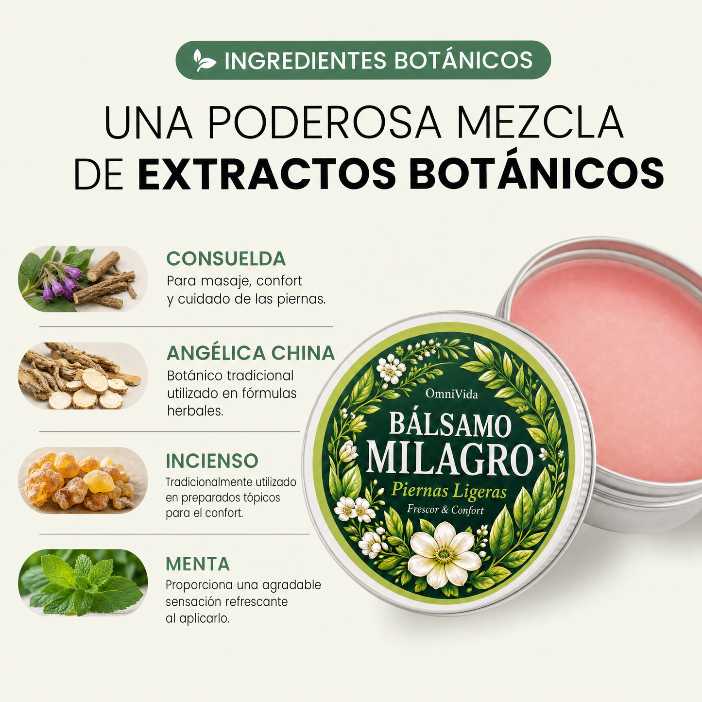 OmniVida Balsamo Miracolo™ – Balsamo per Gambe Gonfie e Pesanti