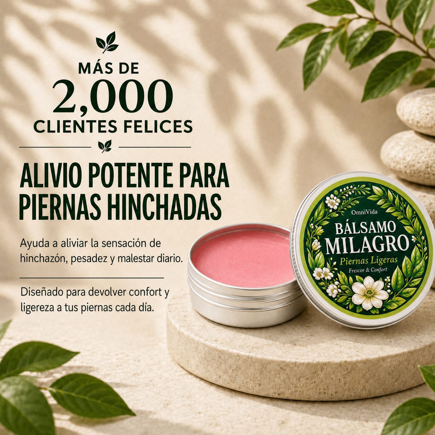 OmniVida Balsamo Miracolo™ – Balsamo per Gambe Gonfie e Pesanti
