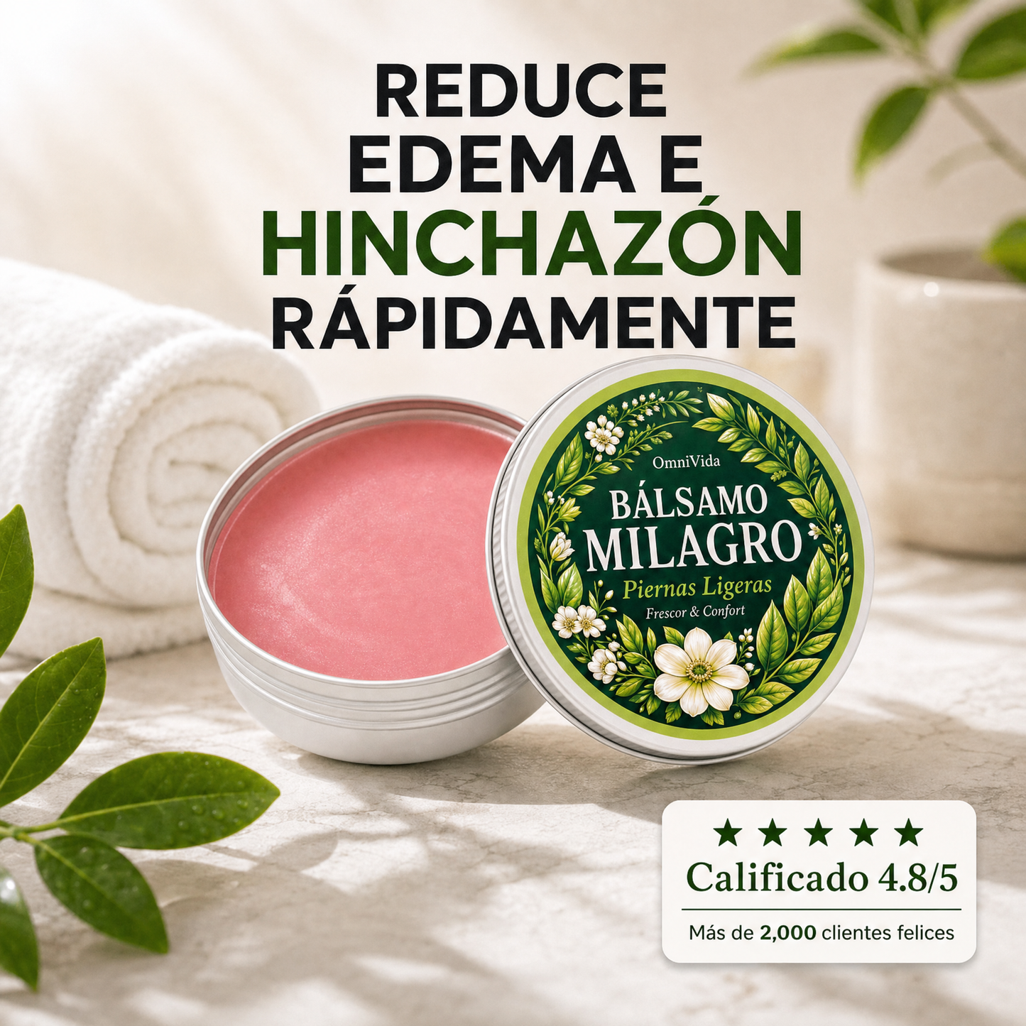 OmniVida Balsamo Miracolo™ – Balsamo per Gambe Gonfie e Pesanti
