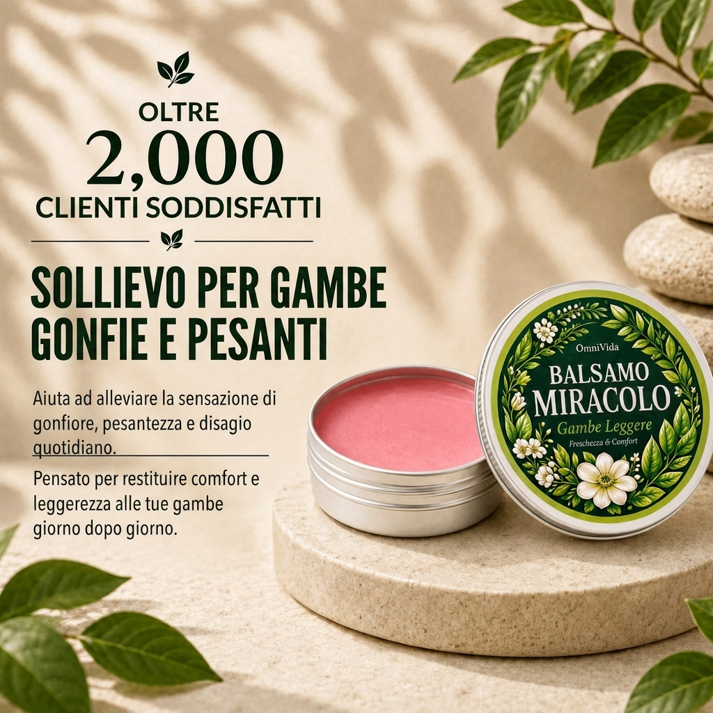 OmniVida Balsamo Miracolo™ – Balsamo per Gambe Gonfie e Pesanti