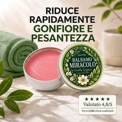 OmniVida Balsamo Miracolo™ – Balsamo per Gambe Gonfie e Pesanti